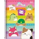 Caderno Universitário Tilibra Squishmallow Espiral Fofo 10 Matérias 160 Folhas