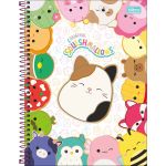 Caderno Universitário Tilibra Squishmallow Espiral Fofo 10 Matérias 160 Folhas