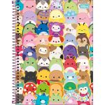 Caderno Universitário Tilibra Squishmallow Espiral Fofo 10 Matérias 160 Folhas