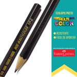 Kit Lápis Preto Grafite Multicolor Sextavado Faber Castell