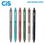 Caneta Retrátil Cis Zoox F7 Ponta Fina 0.7mm - Escrita Preta