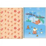 Caderno Universitário Tilibra Capyclub 10 Matérias 160 Folhas - Espiral Capa Dura Capivara Fofa