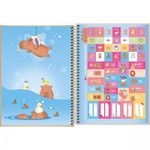 Caderno Universitário Tilibra Capyclub 10 Matérias 160 Folhas - Espiral Capa Dura Capivara Fofa