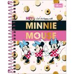 Caderneta Tilibra Minnie 1/8 Capa Dura Disney - 80 Folhas