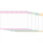 Fichas Tilibra Pontilhadas com Tarjas Coloridas N°2 - 50 Folhas Para Caderno de Disco Tilidisco