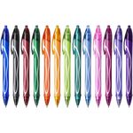Caneta Bic Gelocity 0.7mm Ponta Fina em Gel Retrátil Cabo Emborrachado - Escrita Super Macia - Kit ou Unidade