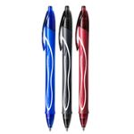 Caneta Bic Gelocity 0.7mm Ponta Fina em Gel Retrátil Cabo Emborrachado - Escrita Super Macia - Kit ou Unidade