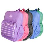 Mochila Cis SPIRO Escolar - Preta, Rosa, Lilás, Azul ou Verde