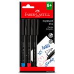 Caneta Faber Castell SUPERSOFT Ponta Média 1.0mm - Preta ou Kit com 3 Cores