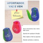 Apontador Faber Castell VAI E VEM - Aponta em qualquer direção - para Canhotos