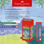 Kit Lápis Grafite Faber Castell DINO - Estampa de Dinossauro