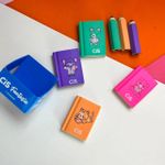 Kit 6 Mini Borracha Cis Livros + Lápis Fantasia Fofa