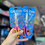 Tesoura Cis Club Cabo Anatômico Colorida Ponta Arredondada 14cm