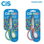 Tesoura Cis Club Cabo Anatômico Colorida Ponta Arredondada 14cm