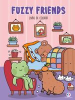 Livro de Colorir Cozy Animals ou Fuzzy Friends - Fofo - 21X28cm