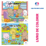 Livro de Colorir Cozy & Cute ou Cozy Moments Fofo