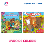 Livro de Colorir Comfy Vibes ou Dreamy & Cozy - Comfy Goods - 48 Páginas Fofas