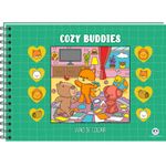 Livrão de Colorir Capa Dura Encadernado - Livro Gigante - Cozy Buddies - Cuddly Friends