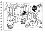 Livro de Colorir Hello Kitty Capa Dura Encadernado Espiral - Cozy Fofo