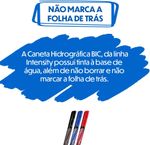 Kit Caneta Bic Intensity 3 Cores Ponta Fina 0.4mm