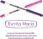 Caneta Bic Gelocity Stic Gel Ponta Fina 0.5mm