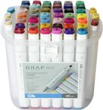 Kit Caneta Marcador Cis Graf Duo para Livros de Colorir