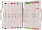 Kit Marcador Criativo Cis Flow Duas Pontas - 24 ou 12 Cores