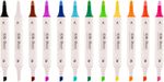 Kit Marcador Criativo Cis Flow Duas Pontas - 24 ou 12 Cores
