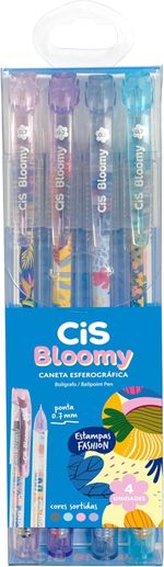 Caneta Cis Bloomy Ponta Agulha Fina 0.7mm Estampada Fashion - Kit ou Unidade