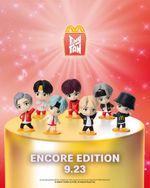 Kit Bonecos BTS Mc Lanche Feliz TinyTan - Coleção Retrô, Encore ou Bias