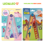Régua Dobrável Leo&Leo 15cm e 30cm - Estampada Dino Space ou Fundo do Mar