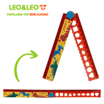 Régua Dobrável Leo&Leo 15cm e 30cm - Estampada Dino Space ou Fundo do Mar