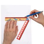 Régua Dobrável Leo&Leo 15cm e 30cm - Estampada Dino Space ou Fundo do Mar