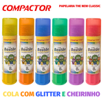 Cola Bastão Compactor com Glitter e Cheirinho de Frutas 8g