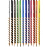 Lápis de Cor Cis Spiro Grip 12 Cores