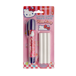 Caneta Borracha Hello Kitty Blister 1 Suporte + 3 Refis Leo&Leo