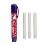 Caneta Borracha Hello Kitty Blister 1 Suporte + 3 Refis Leo&Leo