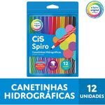Caneta Hidrográfica Cis Spiro - Canetinha 12 Cores