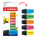 Kit 5 Mini Marca Texto Stabilo Boss