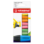 Kit 5 Mini Marca Texto Stabilo Boss
