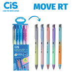 Caneta Cis Move Retrátil RT Degradê Ponta Fina 0.7mm - Kit ou Unidade
