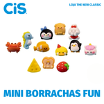 Kit Mini Borrachas Cis Fun Cute Fofa - Bichinhos Comidinhas