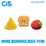Kit Mini Borrachas Cis Fun Cute Fofa - Bichinhos Comidinhas