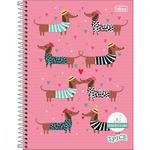 Caderno Quadriculado Tilibra Spice Espiral Capa Dura 1x1 cm - 80 Folhas