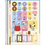 Caderno Universitário Snoopy Fit Tilibra Capa Dura 10 Matérias - 160 Folhas Fofo