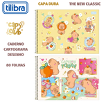 Caderno Cartografia e Desenho Tilibra Capyclub Capa Dura - 80 Folhas