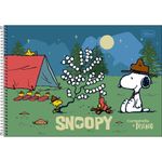 Caderno de Cartografia e Desenho Tilibra Snoopy Capa Dura ou Flexível - 80 Folhas