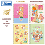 Caderno ou Caderneta Tilibra Capyclub Capa Dura 1/4 ou 1/8 - 80 Folhas