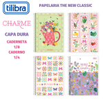 Caderneta Tilibra Charme Capa Dura 1/8 - 80 Folhas