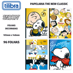 Caderneta Tilibra Snoopy Costurada Petit - 96 Folhas